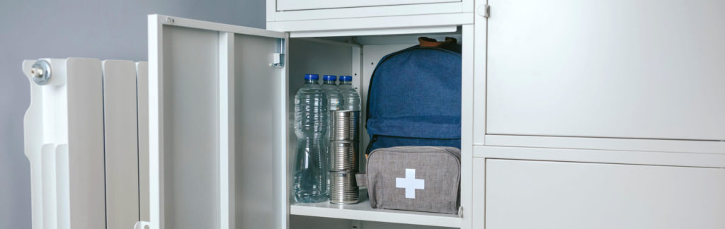 Emergency Evacuation Kit in a Closet